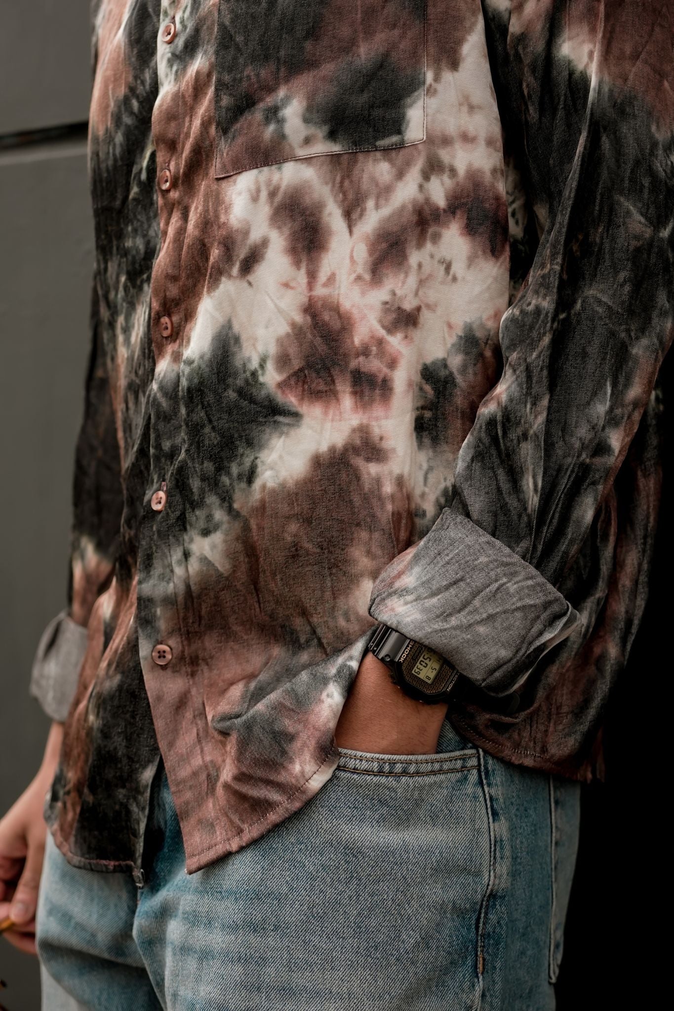 Full Sleeve Tie-Dye Shirt