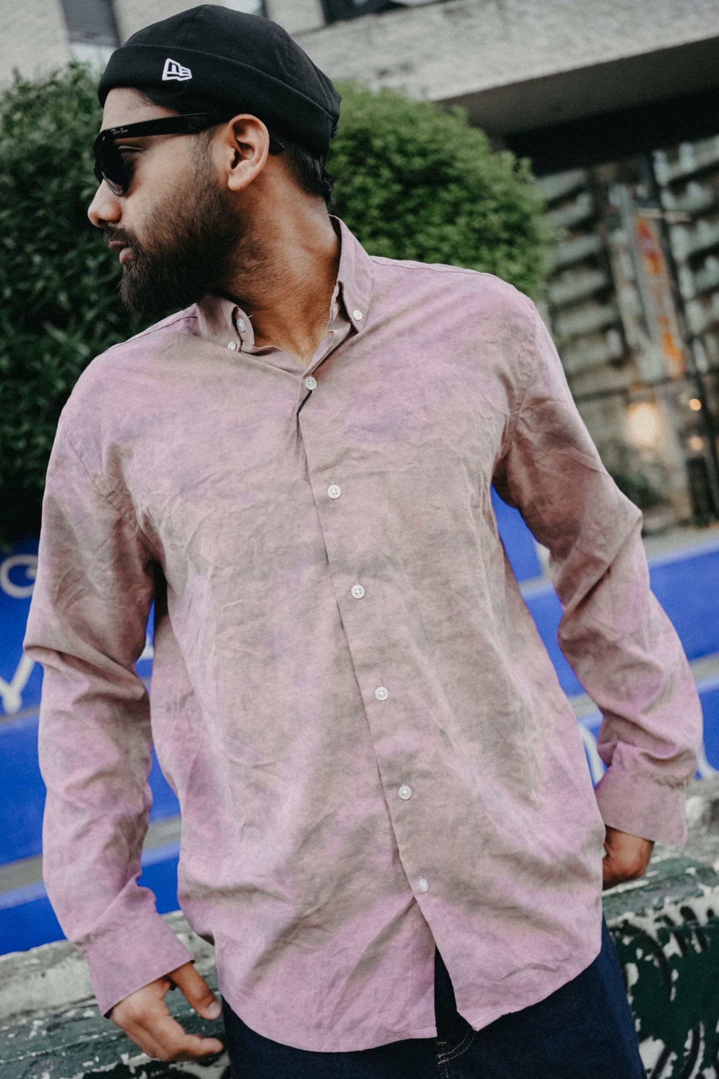 Imported Jordan print collar shirt