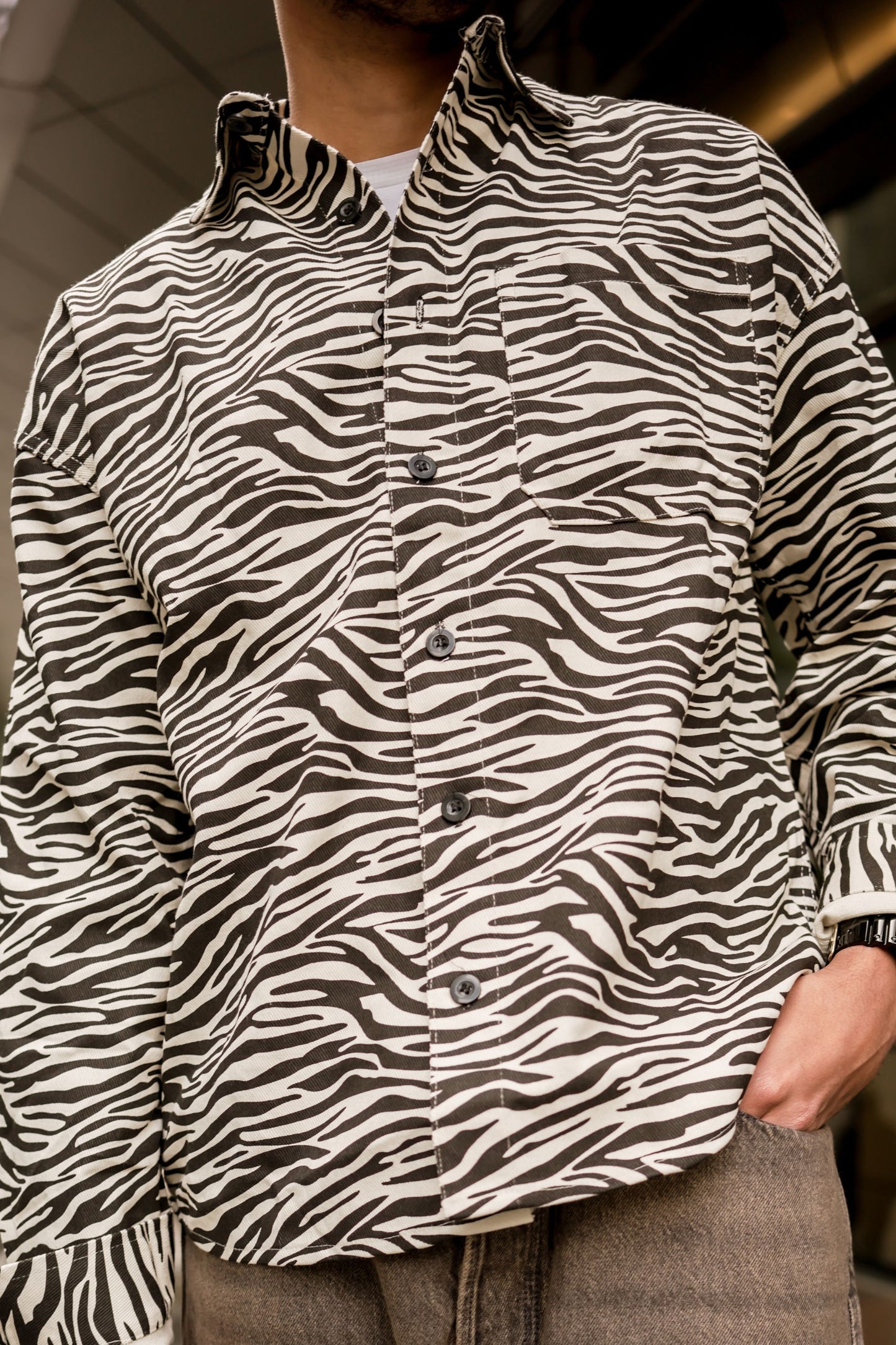 Imported full sleeve printed shirt
