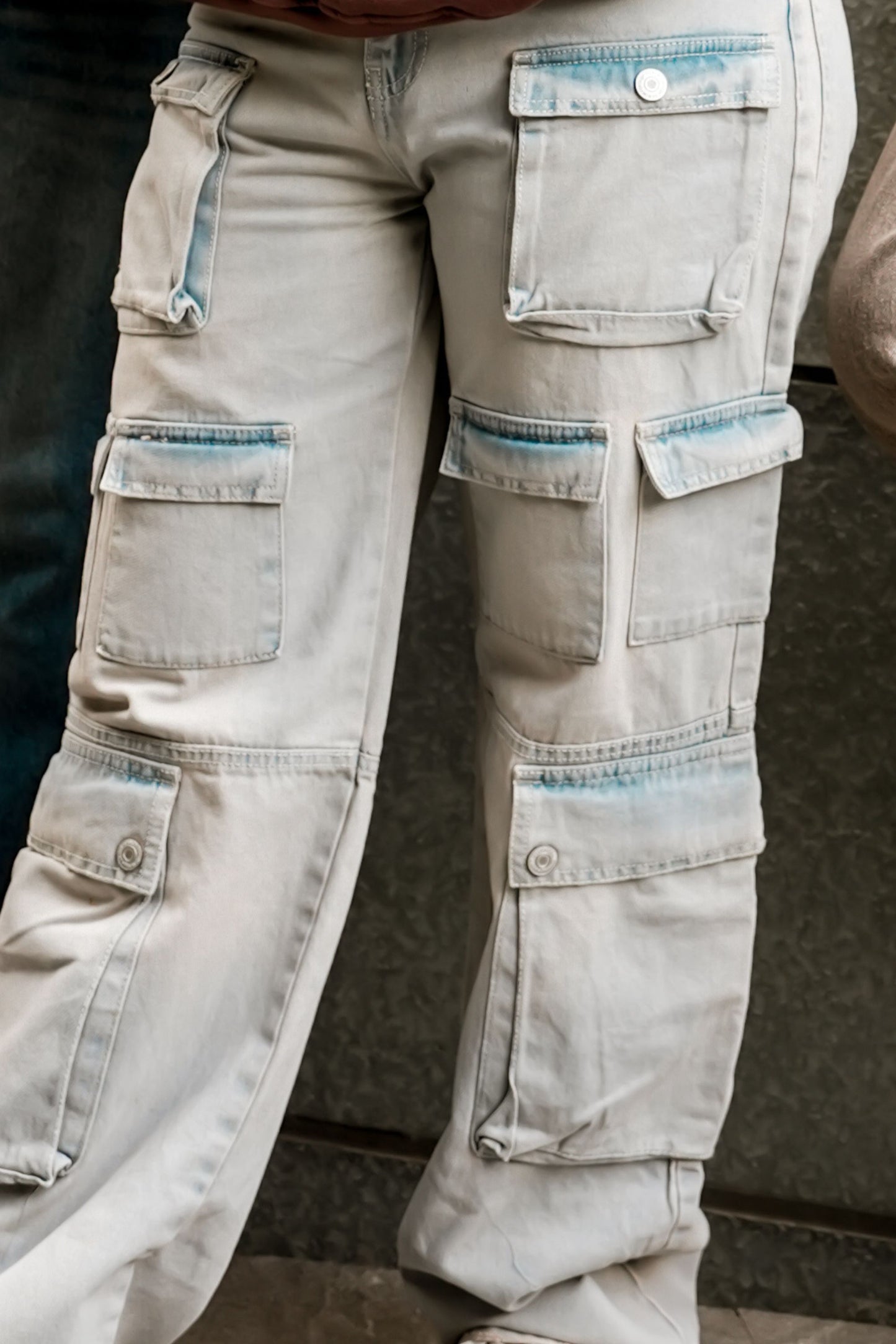 Cargo Denim Straight fit Jeans