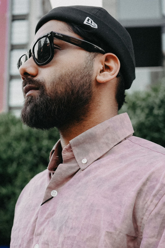 Imported Jordan print collar shirt